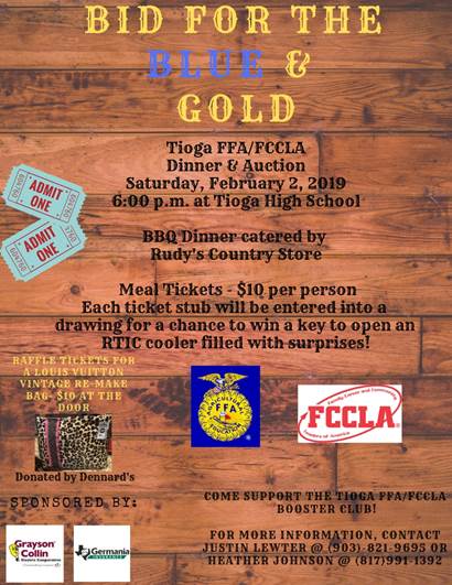 Bid for the Blue and Gold