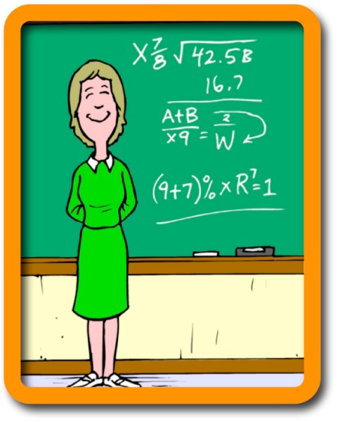 Picture of a math teacher.