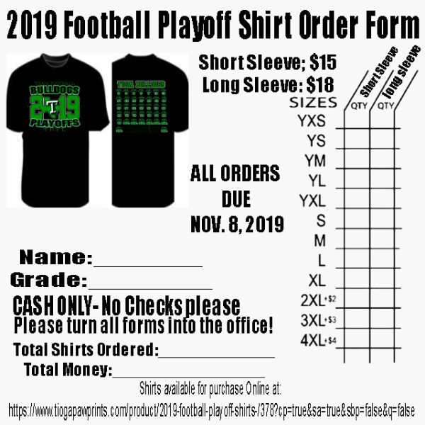 Tioga ISD - Football Playoff T-Shirts